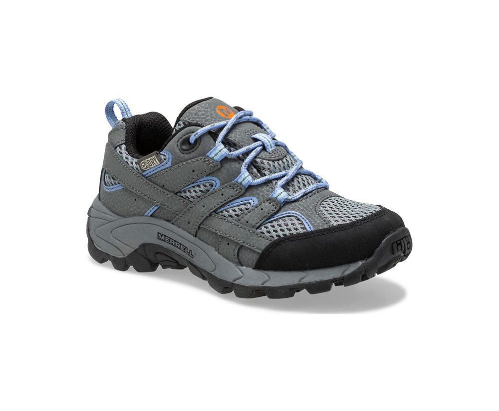 Merrell Vandresko Børn - Moab 2 Lav Lace Waterproof Sneaker - Grå - HKE128530